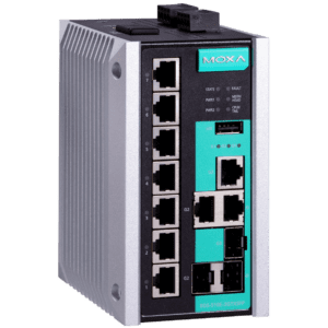 EDS-510E Layer 2 Managed Industrie Switch mit 7x RJ45 und 3x RJ45/SFP Combo Ports von Moxa