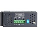 Ansicht von oben des LPH008A-R2 industriellen Gigabit PoE Switch von Black Box