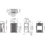 Zeichnung des EKI-7710G-2C industrieller Layer 2 Switch von Advantech