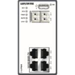 Front der Illustration des L106-F2G industriellen Layer 2 Netzwerk Switch von Westermo