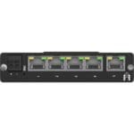 RJ45 Anschlüsse des TSW114 Unmanaged DIN-Schienen Switch von Teltonika